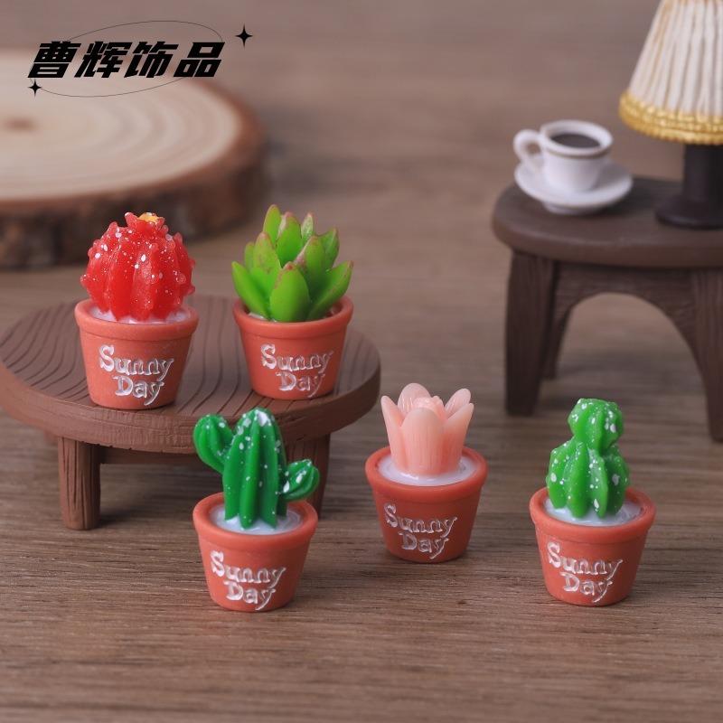 Echeveria Succulent - ต้นไม้จำลองแบบไม้อวบน้ำ 5 ชิ้น สำหรับตกแต่งสวน จัดสวนขนาดเล็ก ตกแต่งภูมิทัศน์จิ๋ว
