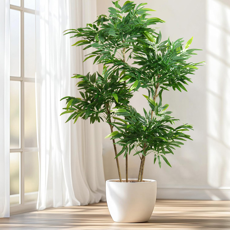 ต้นไม้ใบไผ่ประดิษฐ์ขนาดใหญ่ 80 - Ficus Lyrata Tree บทวิจารณ์และราคา