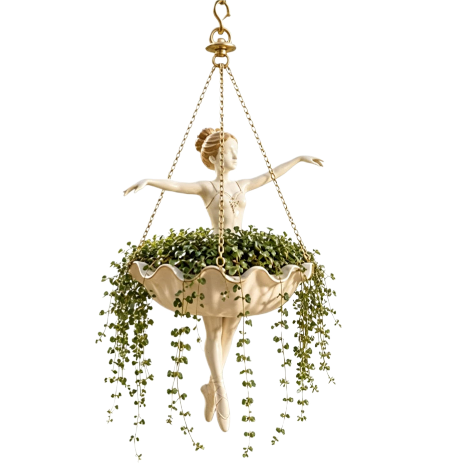 ที่แขวนกระถางดอกไม้เรซิ่นรูปนั - Spider Plant Hanging บทวิจารณ์และราคา
