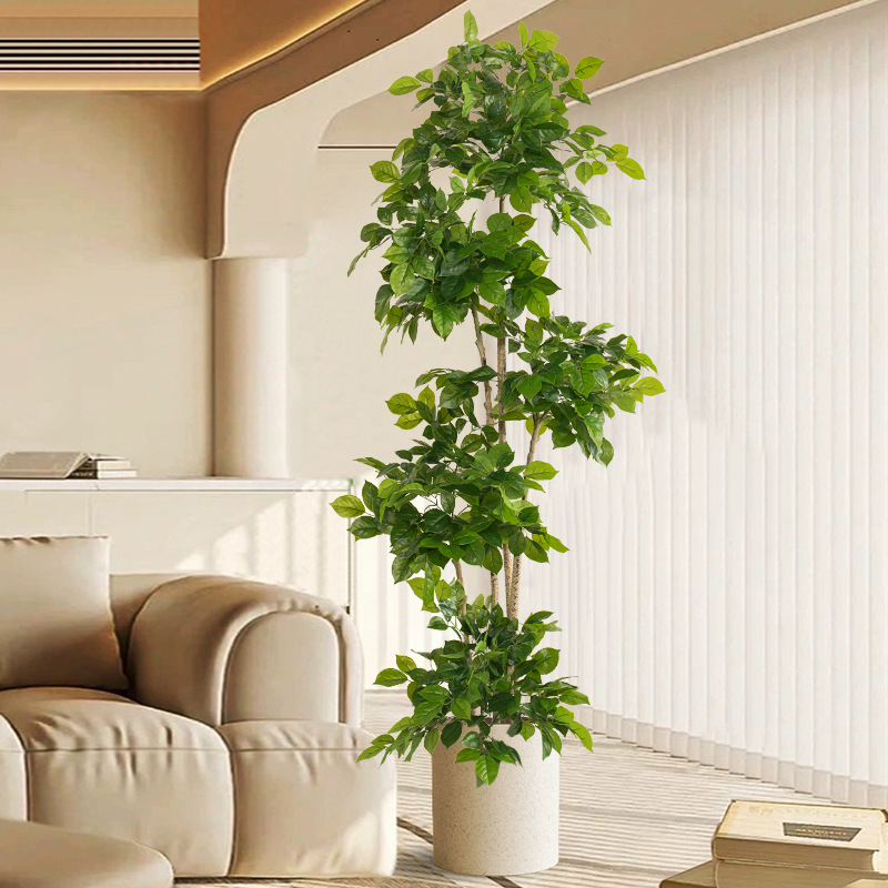 2-78in ขนาดใหญ่พืชปลอมประดิษฐ์ - Ficus Lyrata Tree บทวิจารณ์และราคา