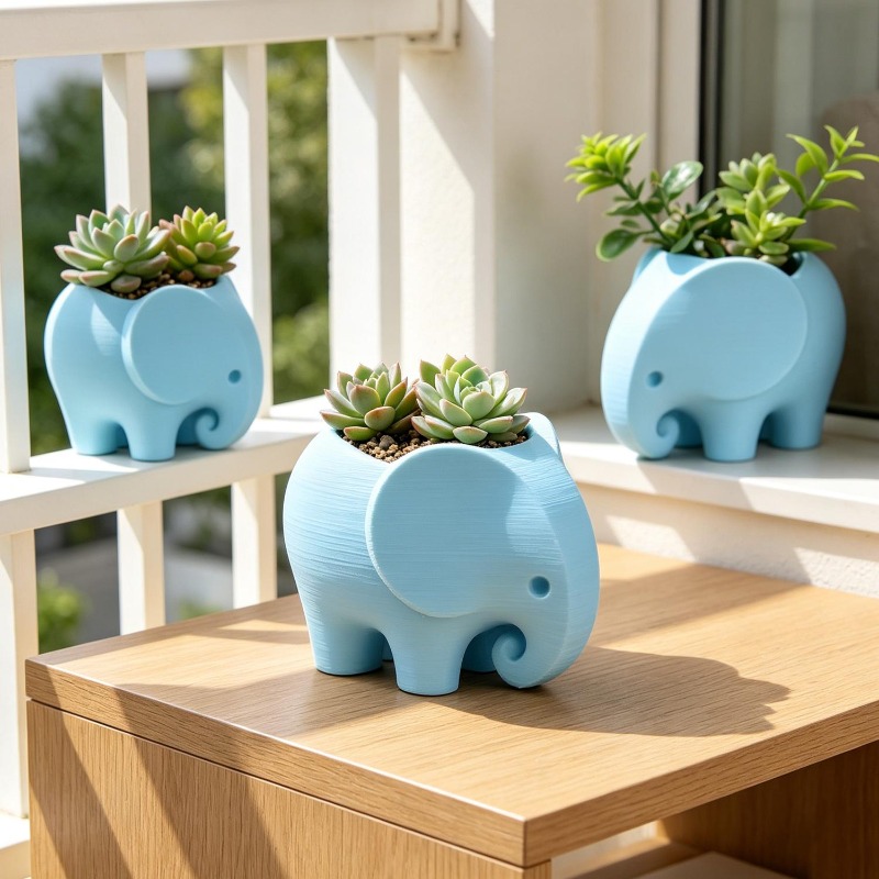 กระถางดอกไม้รูปช้าง กระถางเซรา - Echeveria Succulent บทวิจารณ์และราคา