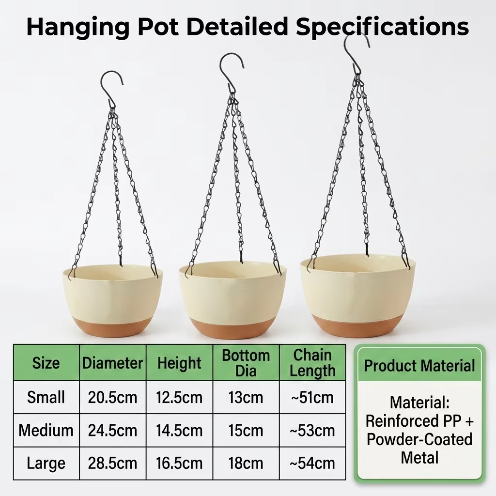 กระถางแขวนดอกไม้สองสีทันสมัยสำ - Spider Plant Hanging บทวิจารณ์และราคา